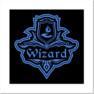 D&D Wizard 1 Color Emblem Posters and Art